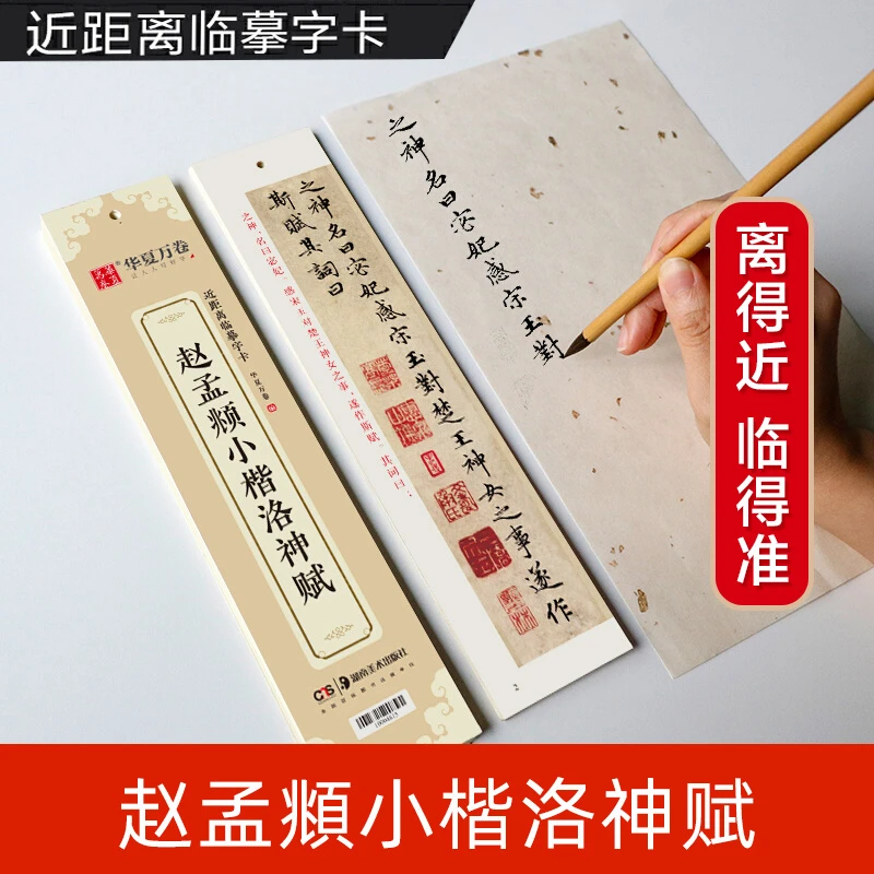 【墨小皖】赵孟頫小楷洛神赋 近距离临摹字卡 高清墨迹版古贴对临帖