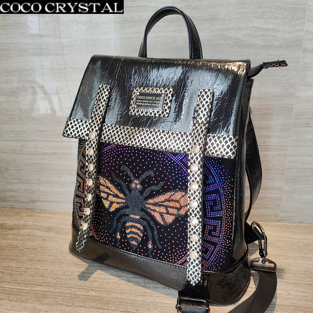 甜言蜜语图案四用双肩包