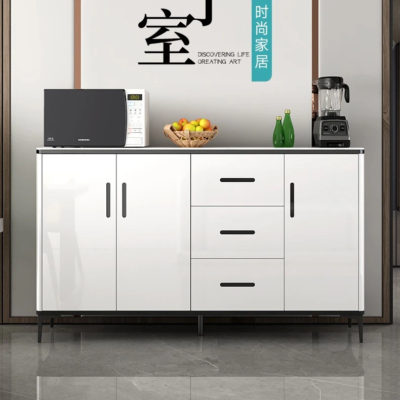 现代简约餐边柜酒柜一体靠墙轻奢家用厨房储物柜客厅大容量收纳柜