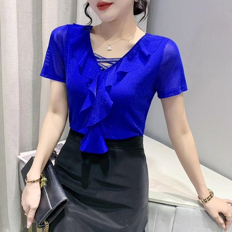 珍黎婷舞衣上衣新款时尚国际摩登舞上衣女夏季吉特巴舞服练功服夏