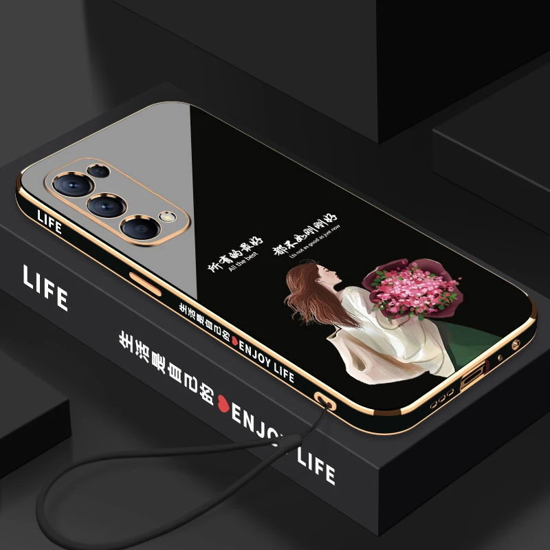 适用OPPOReno5手机壳全包5K防摔硅胶Reno5Pro新款高级感女款软壳.