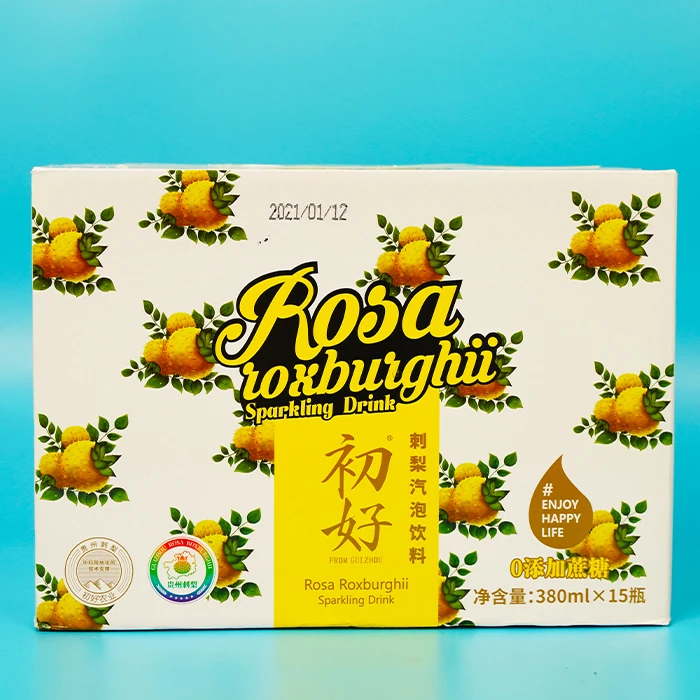 初好气泡水不加蔗糖气泡饮料380ml*15瓶/件-华铁版