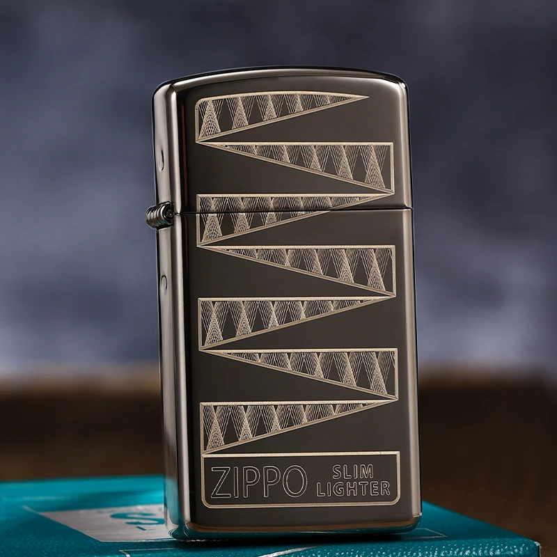 ZIPPO/芝宝【官方正品】黑冰棱镜65周年纪念纤巧窄机收藏MBJ1