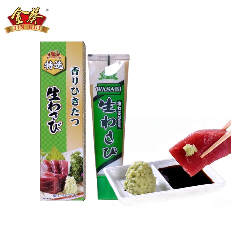 金葵特选鲜山葵酱43g装辣根芥末青芥辣细腻颗粒提鲜