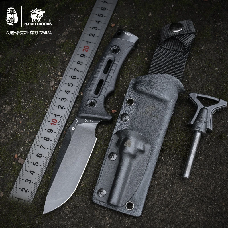 汉道烧烤吃肉CPM154洛克户外露营手把肉小刀