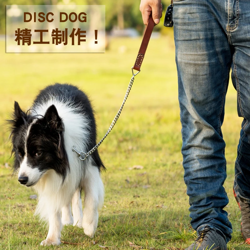NAITELI狗狗不锈钢牵引绳训中大型犬金毛拉布拉多宠物遛狗链子
