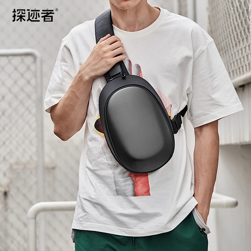 探迹者摩托车骑行包便携式机车单肩骑士背包防水便携挎包男女胸包