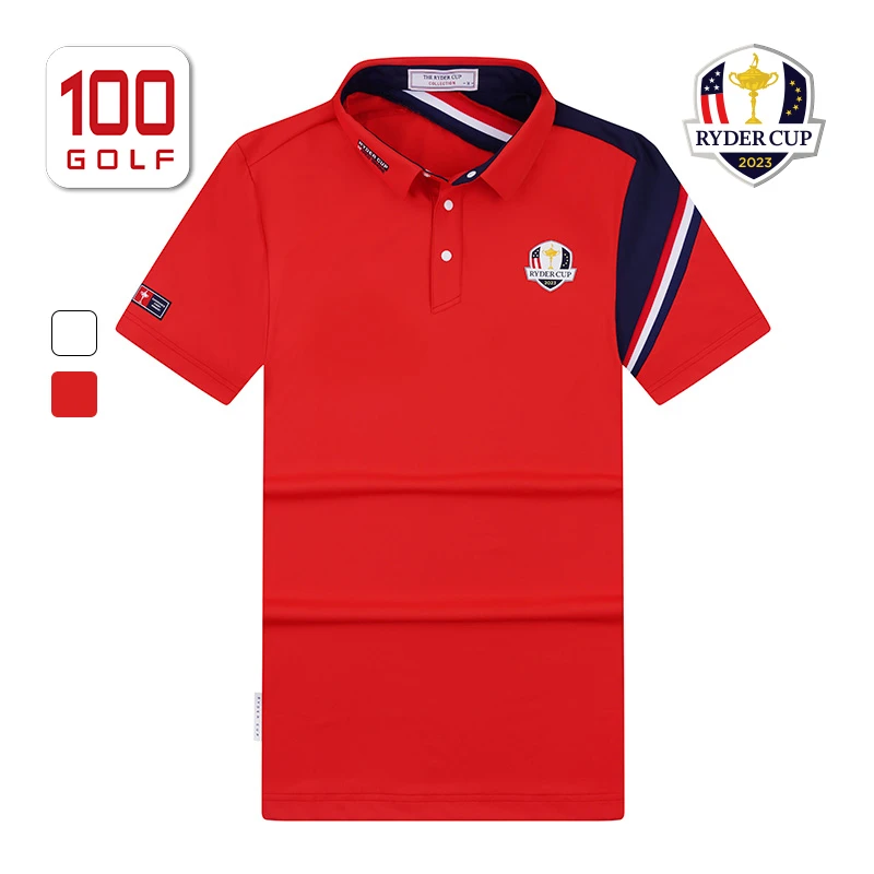 RYDER CUP莱德杯高尔夫男装短袖T恤夏季翻领运动Polo衫RM221PD093