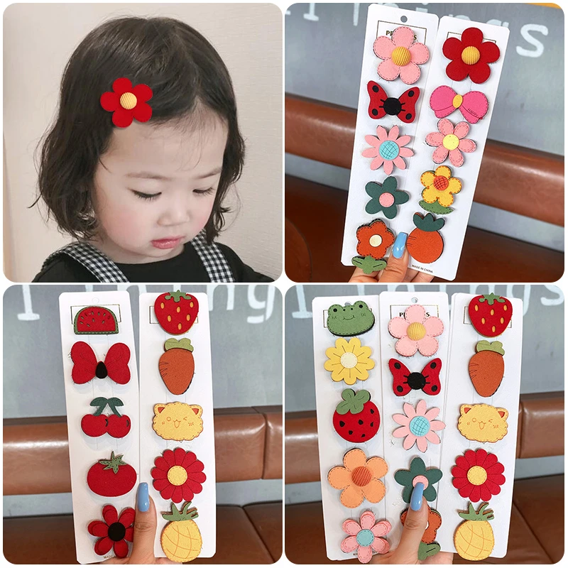 布艺发饰 婴儿不伤发魔术贴儿童碎发整理神器宝宝发夹刘海贴发卡