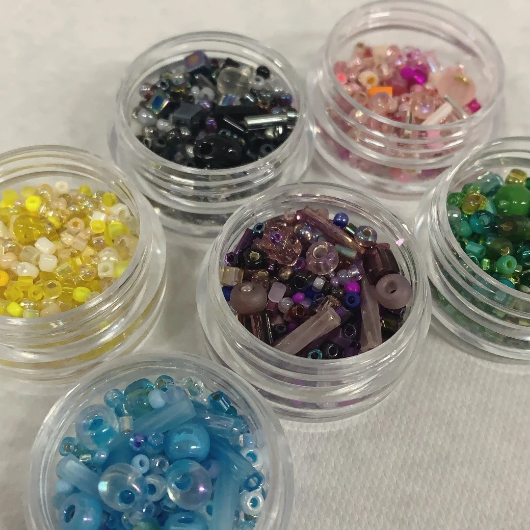 RICH GEL夏日网红美甲 不规则饰品混合指甲装饰品缇花珠混合装