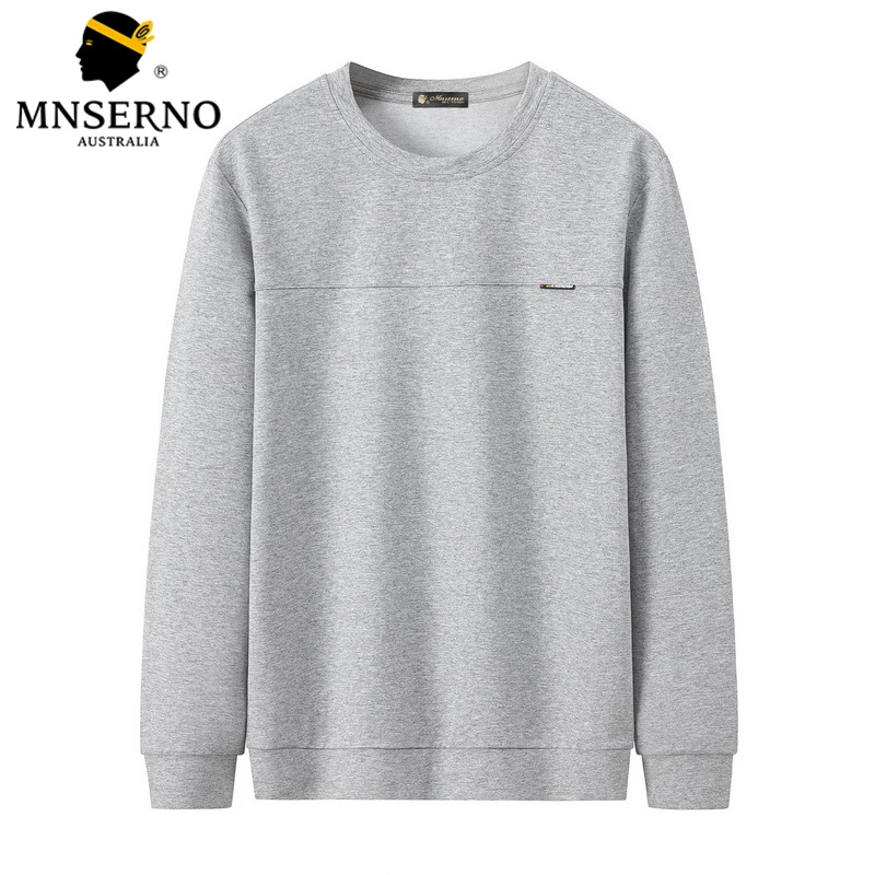 曼西尔奴男士圆领简约百搭柔软棉质圆领卫衣23211023TM