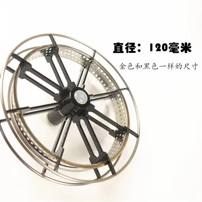 新款溪痕溪流钓超轻纯手工黑色轻量镂空碳钎轮八卦轮手拨轮盘车轮