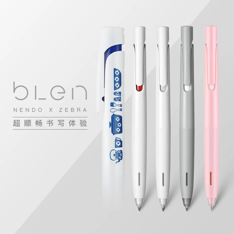 纵向书写日本zebra斑马blen柯南限定文具Bas88圆珠笔0.7中性笔0.5