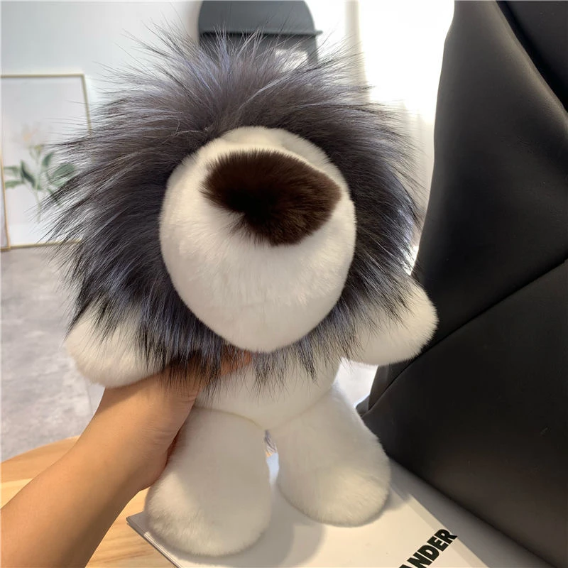 獭兔毛狮子包挂件钥匙扣玩偶