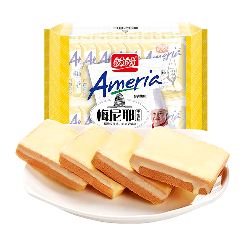 盼盼梅尼耶干蛋糕早餐面包干饼干批发整箱小吃食品小零食推荐网红