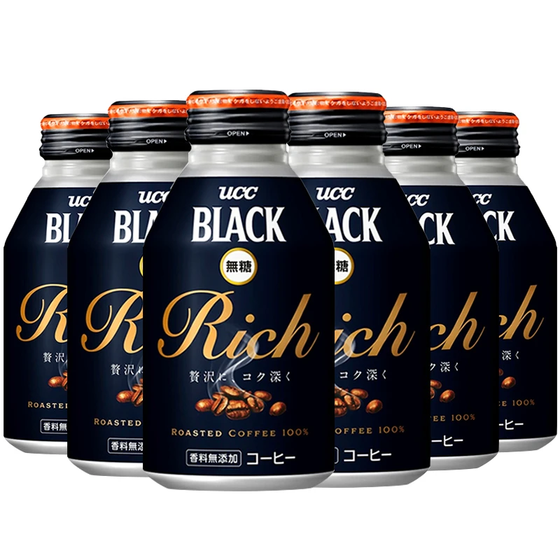 日本进口UCC友思思浓香黑咖啡饮料275g/罐Rich美式咖啡