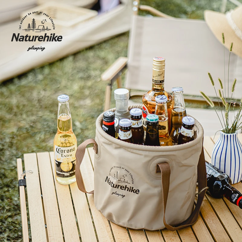 Naturehike挪客户外可折叠水桶便携露营手提水桶家用洗脸盆洗衣盆