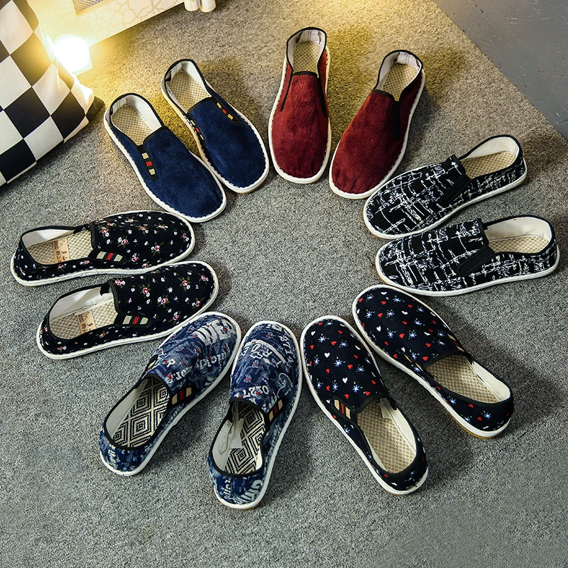 西山手工布鞋老北京款男士休闲鞋牛筋底防滑耐磨仿千层底春秋款潮