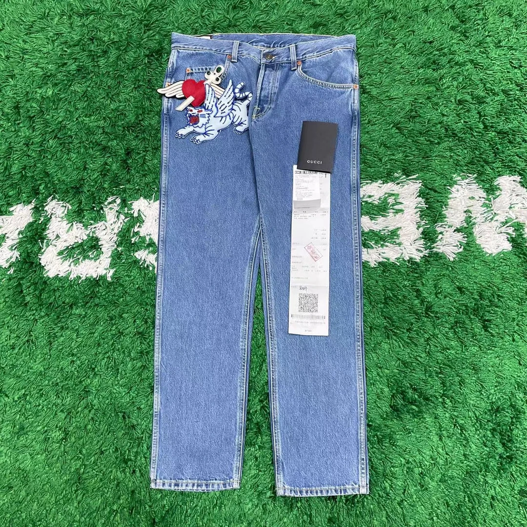 GUCCI 玩偶牛仔裤 尺码34 00736/99新/未使用
