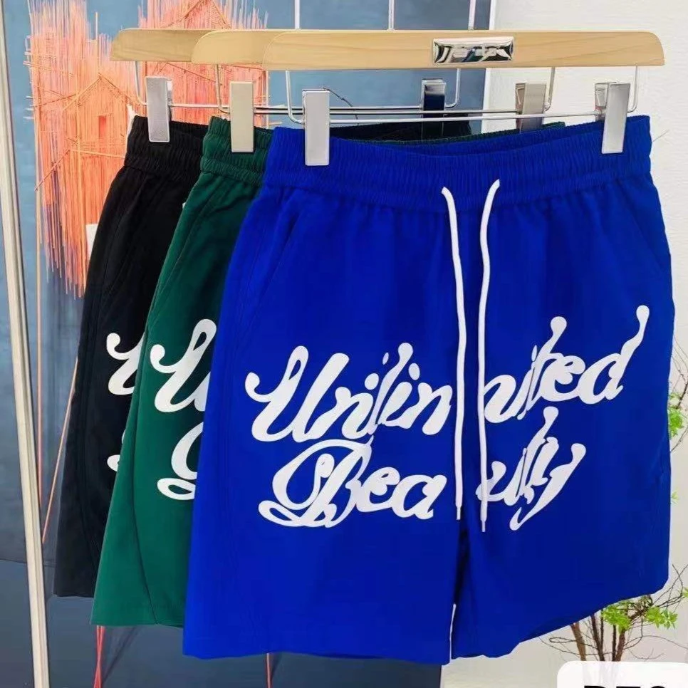 老男孩英文字母印花速干潮男士短裤D70