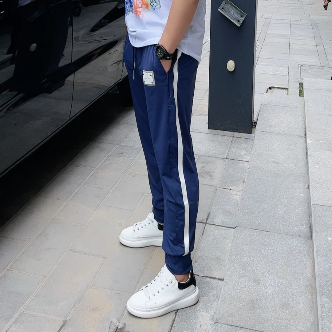 老男孩超柔牛奶丝超薄高弹男士卫裤1078