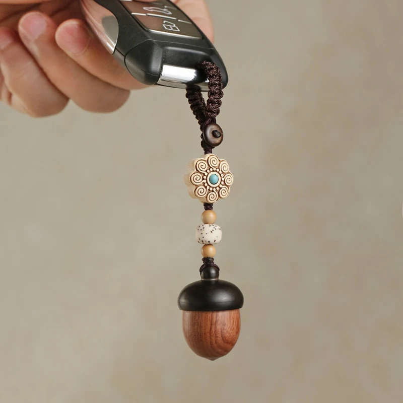 橡果汽车钥匙扣挂件可爱手机链吊坠男女款网红创意挂饰品