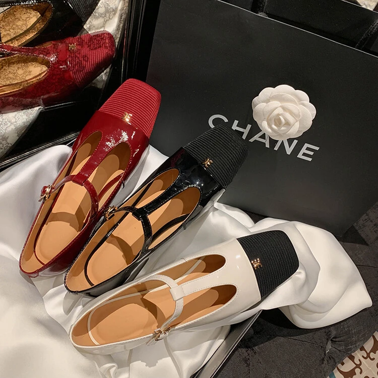 【王二今】羊皮/3cm/满满高级感方头单鞋女A0161