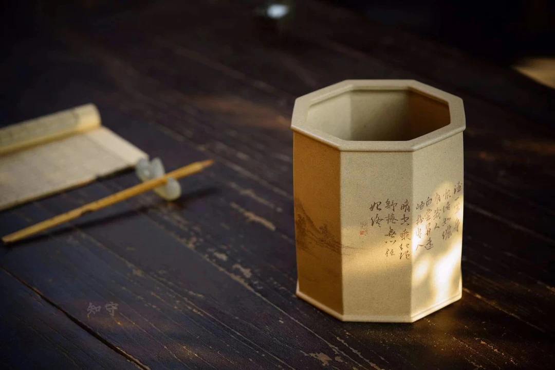 【知守.茶器】八方笔筒，储亚军作品