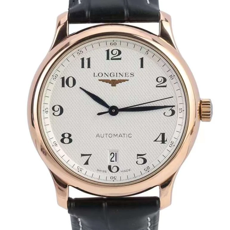 99新 Longines/浪琴 名匠628/白盘数字/38.5mm/公价58100/18K全金
