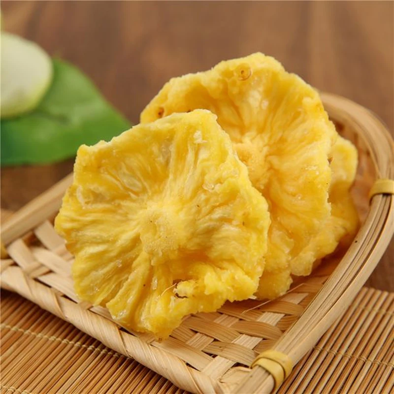 泓启酸甜菠萝干500g/200克办公室休闲零食蜜饯菠萝干开封及食浓郁