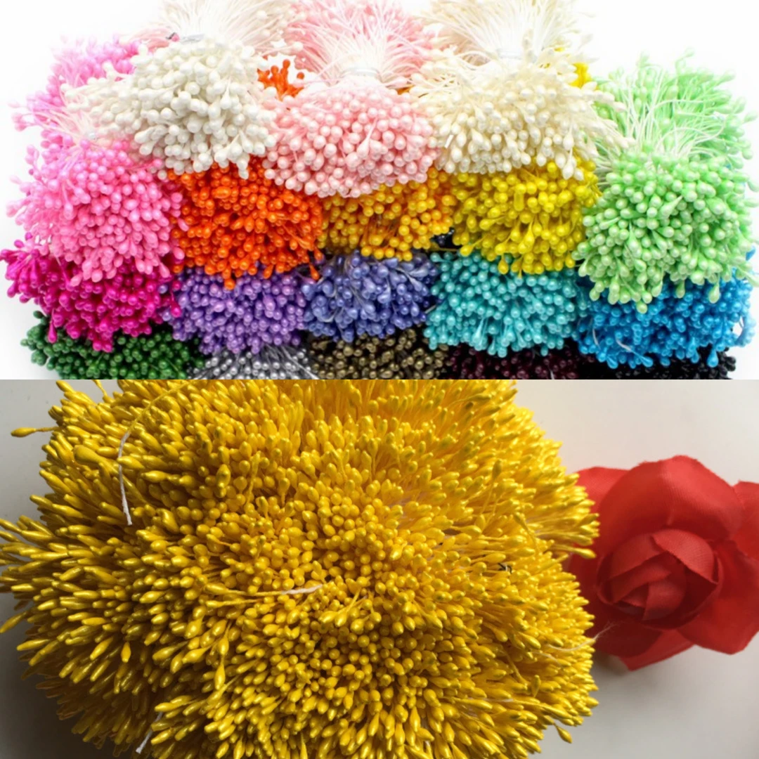 diy手工花艺珠光花芯 哑光花芯