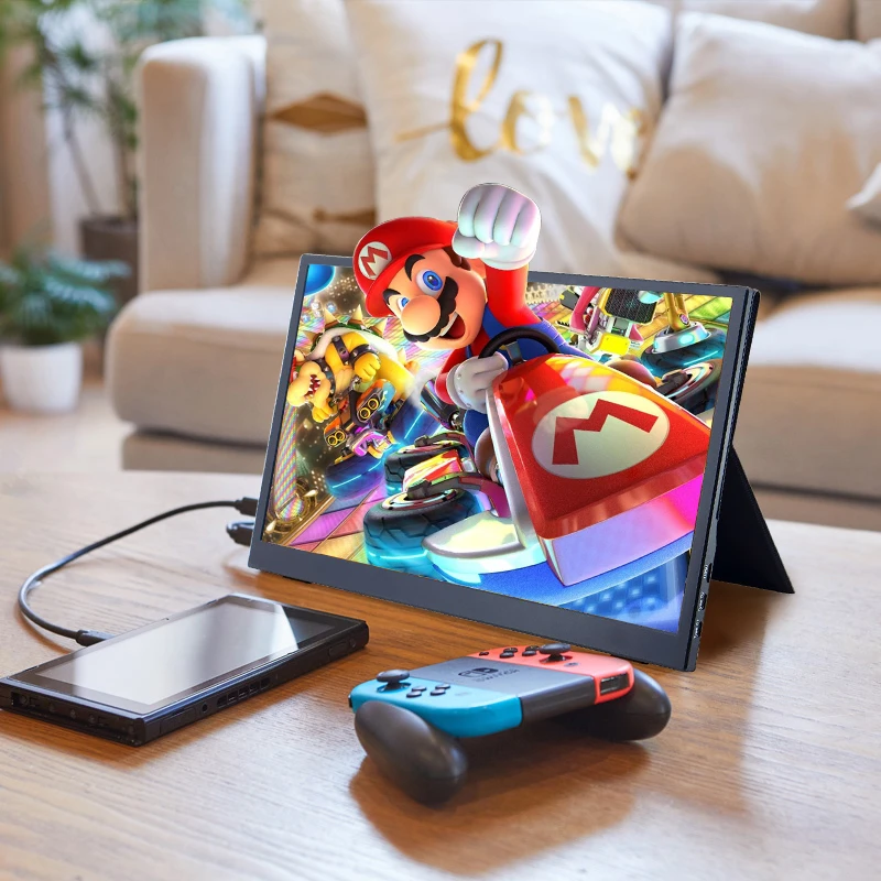 13.3寸便携式显示器电脑笔记本扩展手机PS4游戏机高清屏幕SWITCH