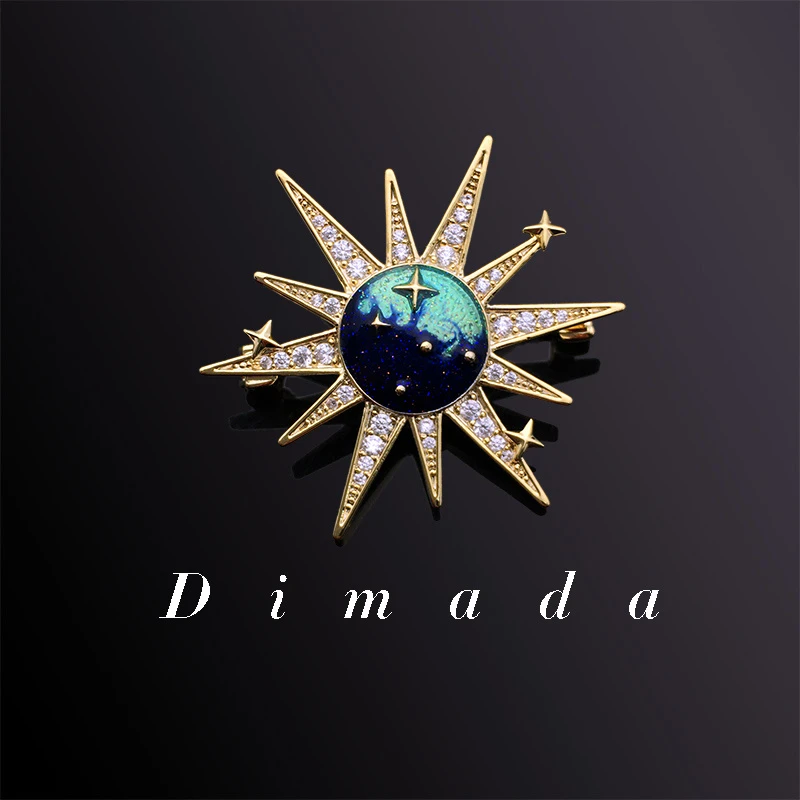 D.M.D/迪曼达 合金胸针 d121星空潮男女生情侣胸针胸花网红气质