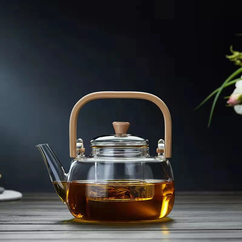 竹把提梁壶电陶炉加热煮茶壶套装耐热茶壶家用泡茶壶养生烧水壶