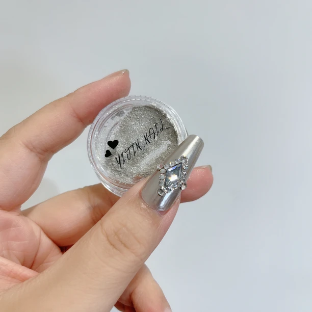 美甲A类银色魔镜粉（0.3g量少）细腻超亮