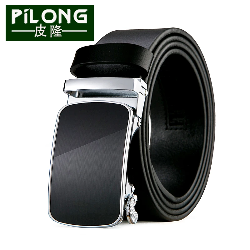 皮隆男士真皮皮带 男士腰带镜面自动扣头层牛皮 宽度3,5商务休闲