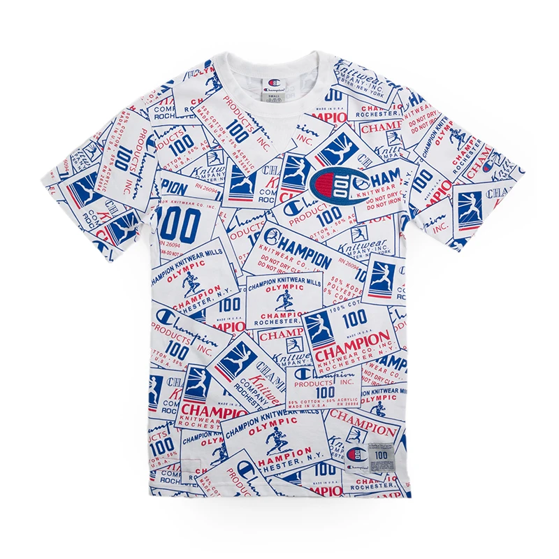 CHAMPION/冠军 100周年满印海报短袖T恤T4311P