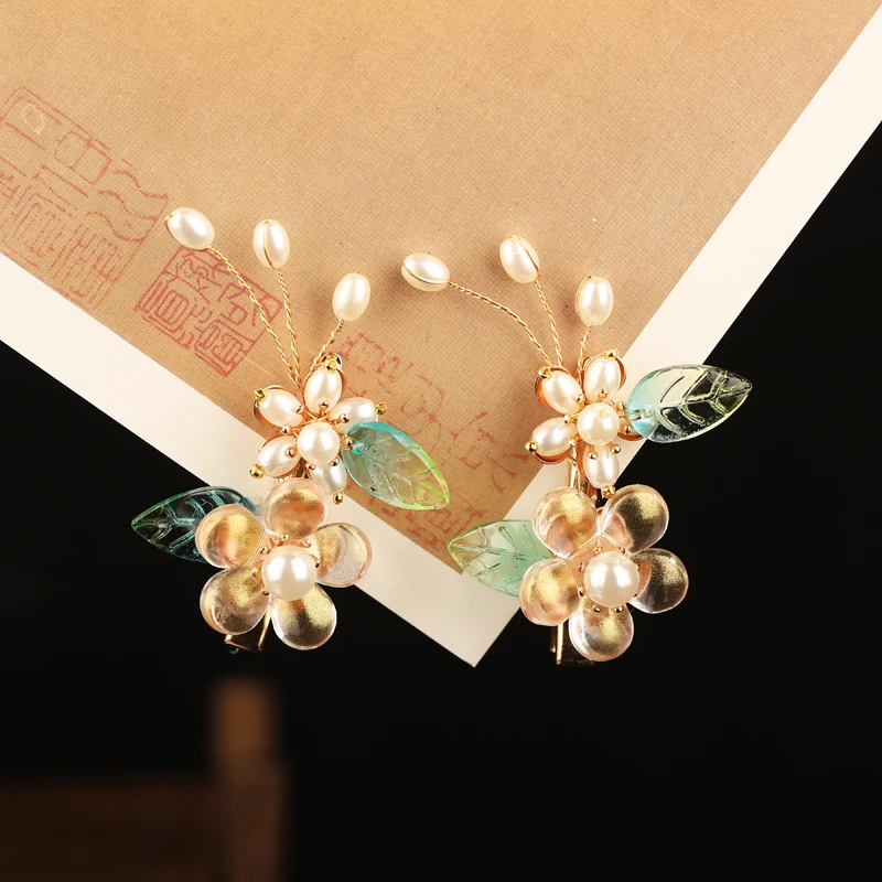 忆昔昭华汉服女童发饰儿童超仙发夹中国风唐装流苏步摇古装发卡