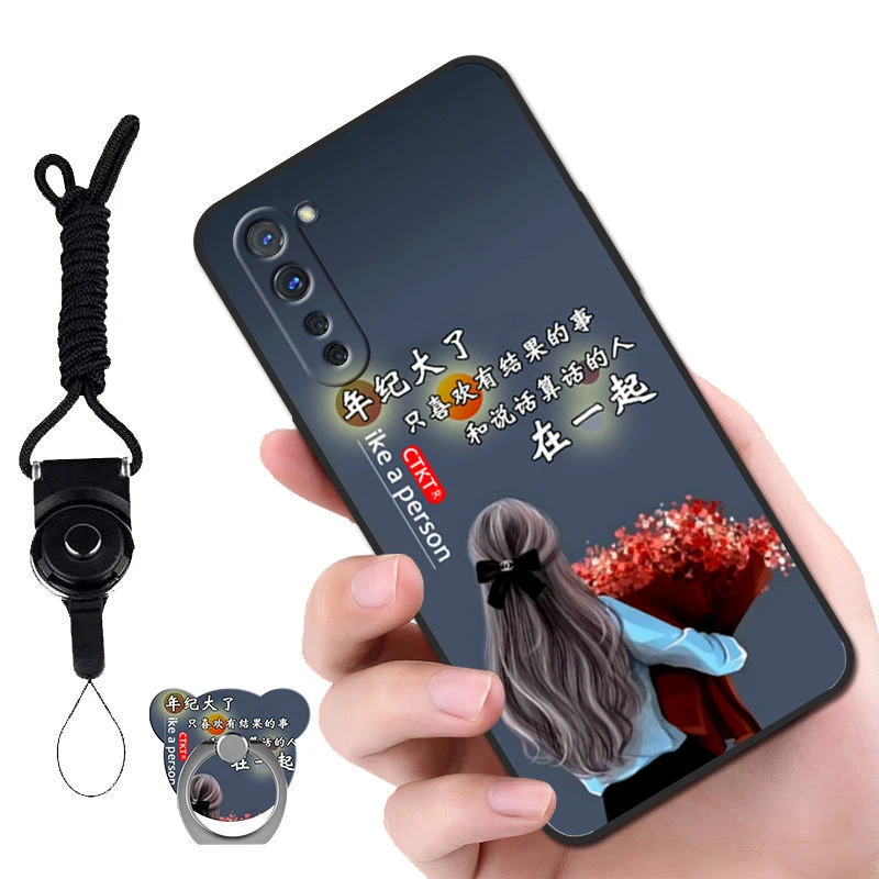 OPPOReno3女款手机壳5G新款Reno3硅胶磨砂防摔pdcm00卡通男女全包