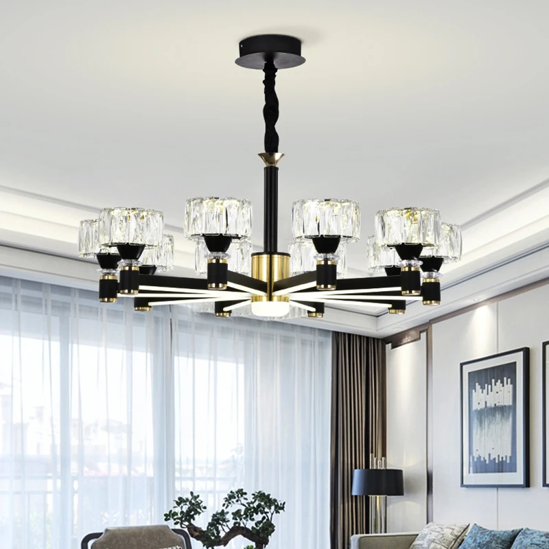 轻奢水晶吊灯客厅灯新款现代简约北欧奢华大气网红餐厅灯具