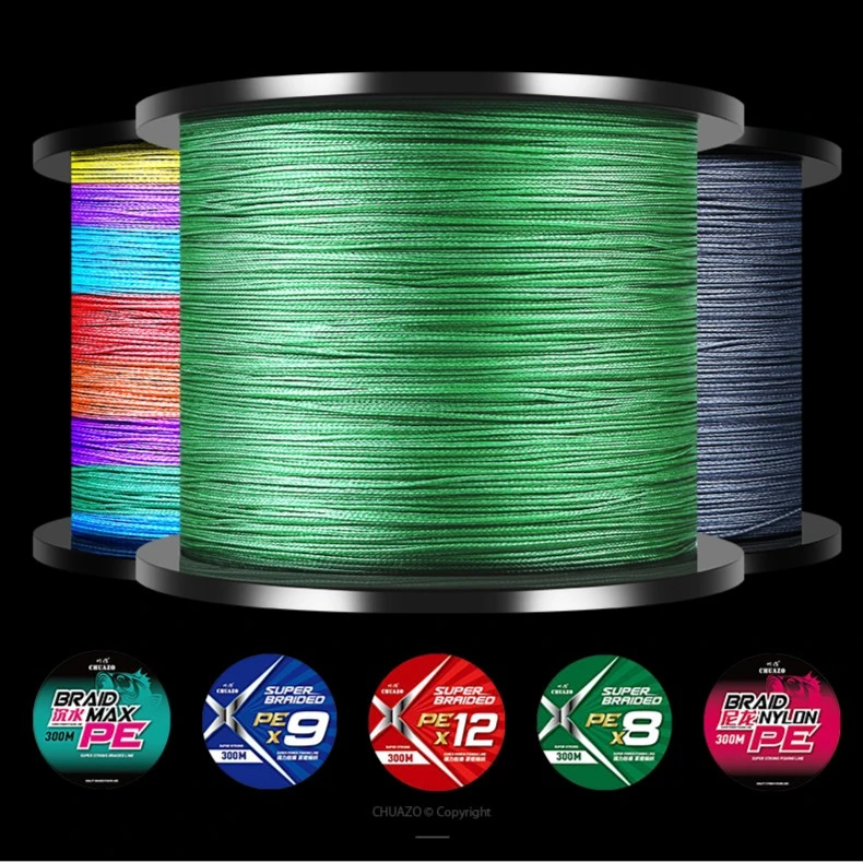 300米进口9编大力马鱼线主线正品8编pe线12编子线沉水路亚钓鱼线