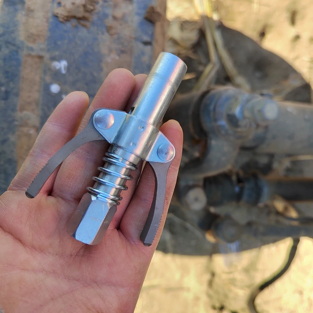 新款双柄锁钳式高压自锁注油嘴手动电动气动黄油枪齿轮式打黄油嘴
