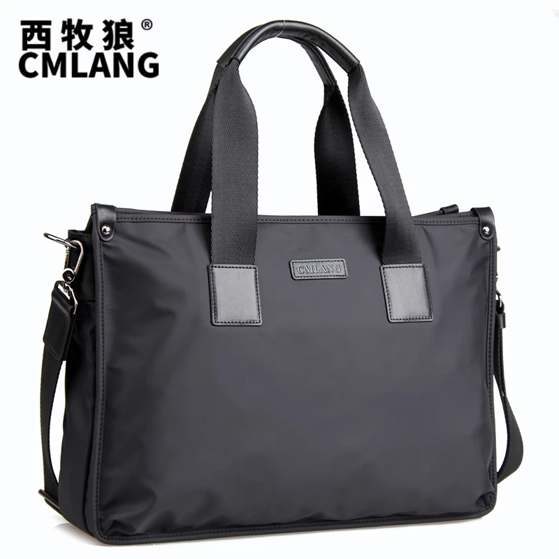 公文包男士商务手提包男款帆布文件包牛津布男包通勤电脑包大容量