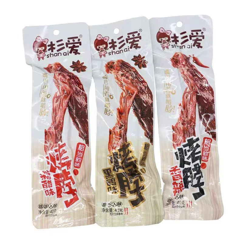 杉爱烤脖黑鸭味糖醋味香辣鸡脖网红休闲食品湖南卤味零食小吃批发