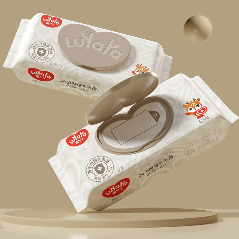 Luyaya/鹿丫丫24小时长效杀菌消毒湿巾孕婴清洁非酒精【6大包】