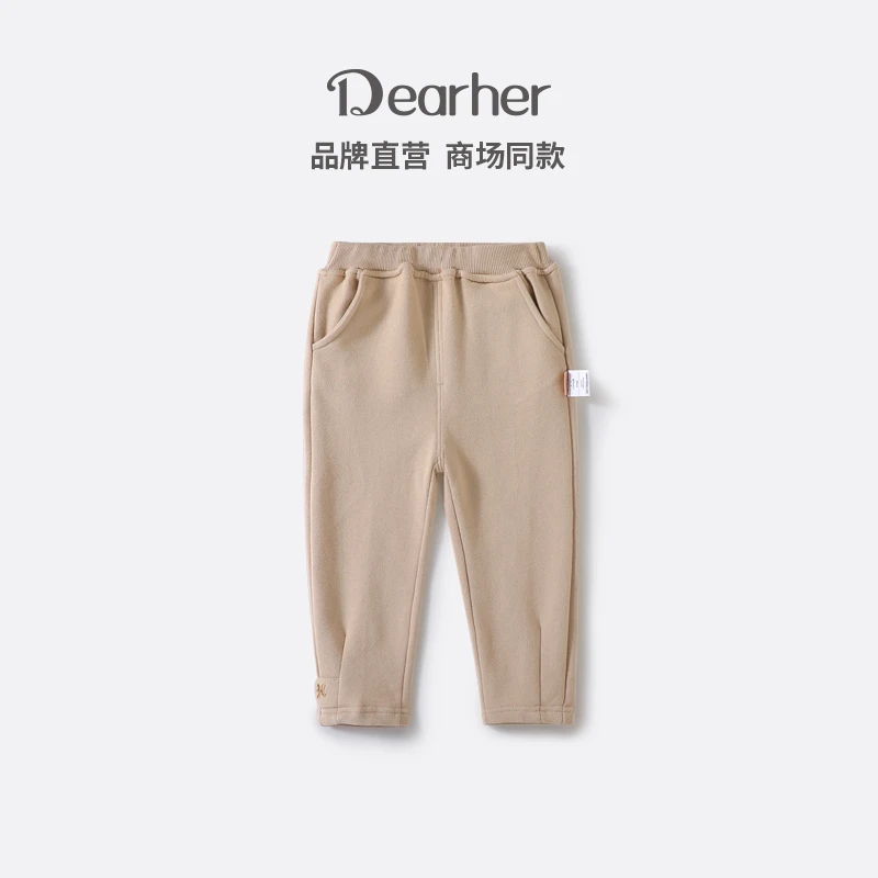 DEARHER/蒂孩儿裤子春秋夏款宝宝长裤中高腰