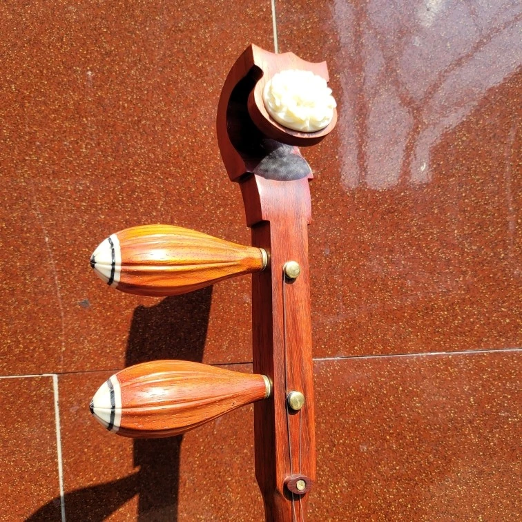 豫剧板胡红花梨如意头河南河南豫剧板胡