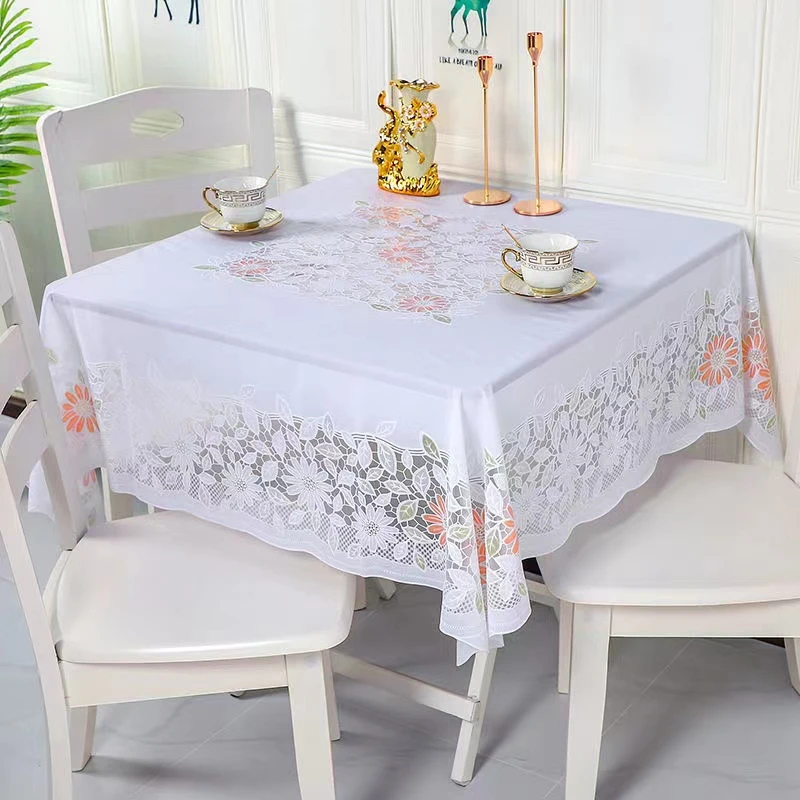 防水防烫防滑免洗桌布正方形家用小方桌长方形桌布新款PVC桌台布