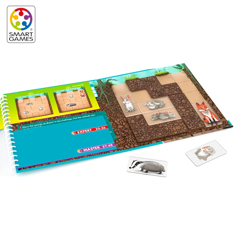 SmartGames小兔安家比利时进口拼图磁力本5岁+益智玩具桌游