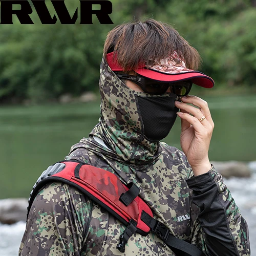 21款RVVR夏季冰丝手套面罩护臂袖护腿户外路亚钓鱼透气防晒紫外线
